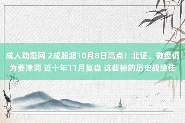 成人动漫网 2成股超10月8日高点！北证、微盘仍为要津词 近十年11月复盘 这些标的历史战绩佳